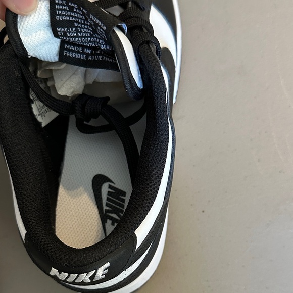 Nike Dunk Low Black and White Sneakers - Picture 8 of 9
